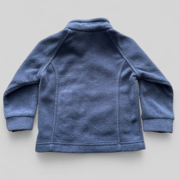 Columbia 2T Boy Toddler Fleece Jacket Blue Zip-Up Pockets - Picture 4 of 7